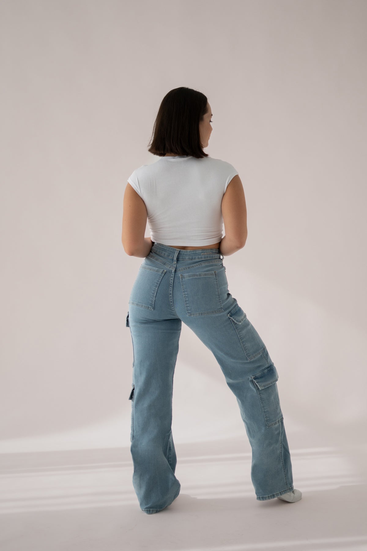 HÖG MIJA CARGO - LJUSBLÅ