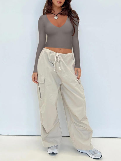 Elegant cropped damtopp