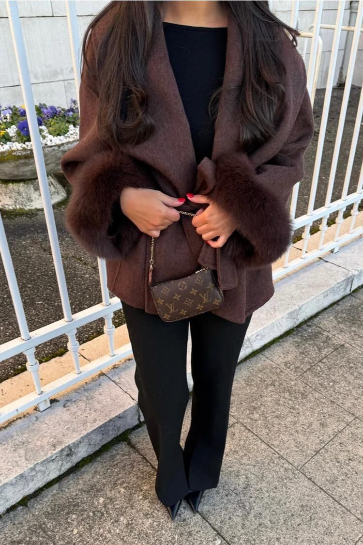 Ellie | Ullrock med pälsdetaljer