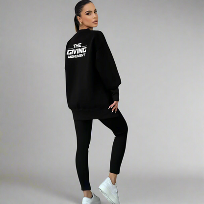 "Set med avslappnade sweatshirt-leggings"